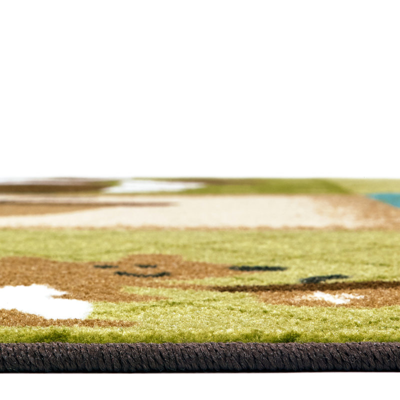 Nature's Friends Patchwork Premium Tufted Area Rug, Rectangle 4' x 6'