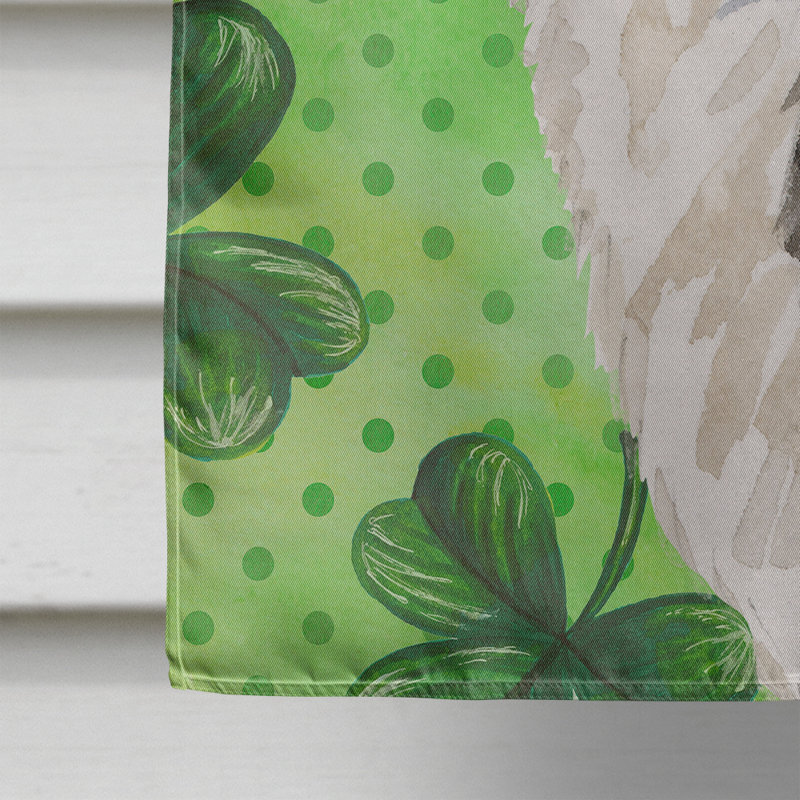 40 x 28 po en polyester à 2 côtés de la st patrick drapeau maison, Border collie