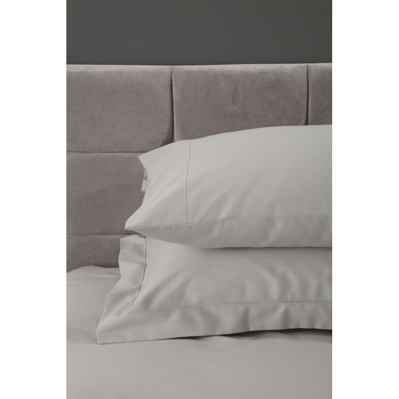 Plain Dye 400 TC Egyptian-Quality Cotton Sateen, Platinum