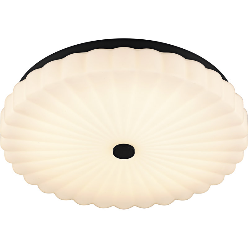 Cherbury Integrated LED Flush Mount With CCT Switch, Matte Black