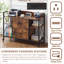 Classeur L 40,55 "avec 2 tiroirs verrouillables, station de charge et tablettes réglables, armoire de rangement pour bureau à domicile