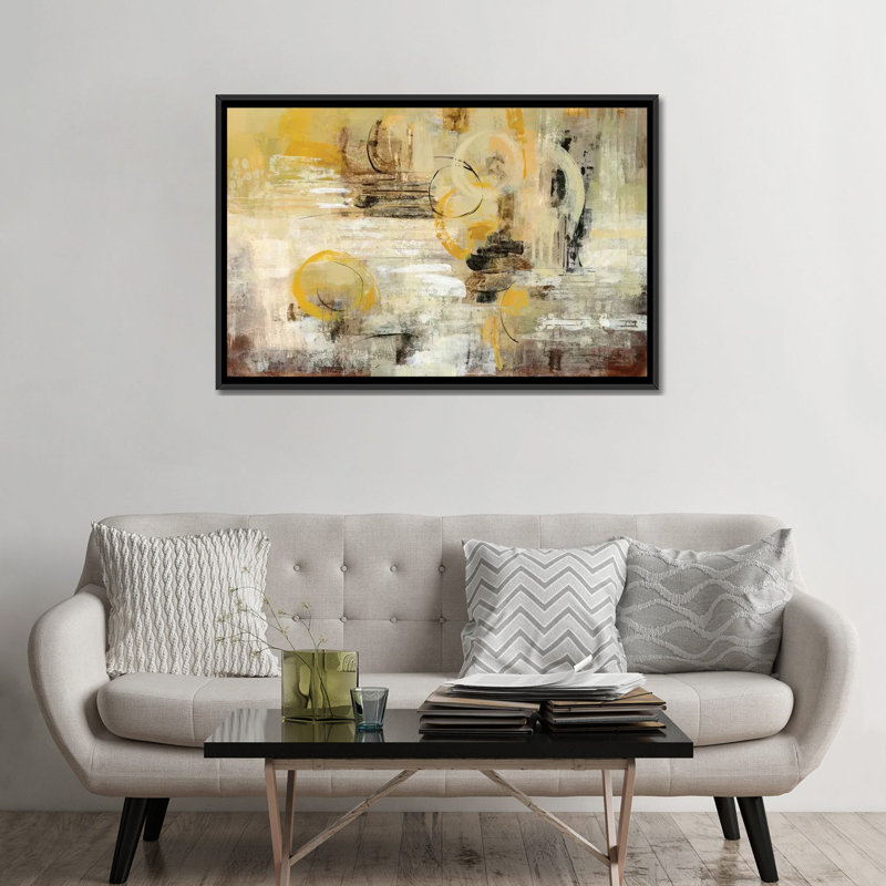 «Soft Glow» par Silvia Vassilevs - impression sur toile tendue, H 18 po x l 26 po x P 1,5 po, Toile encadrée noire