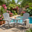 Ensemble de 2 chaises Adirondack pliantes en bois de cèdre massif de l 28 po x P 31 po x H Classic Collection