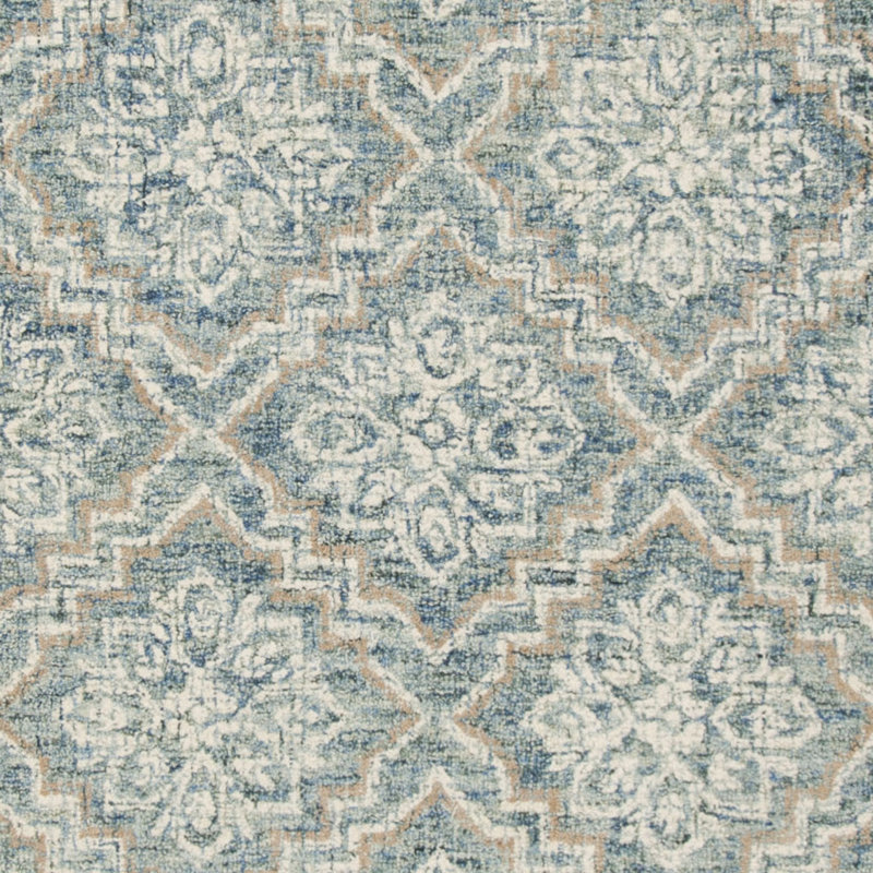 Salerna Hand Tufted Wool Geometric Rug, Rectangle 10' x 14'