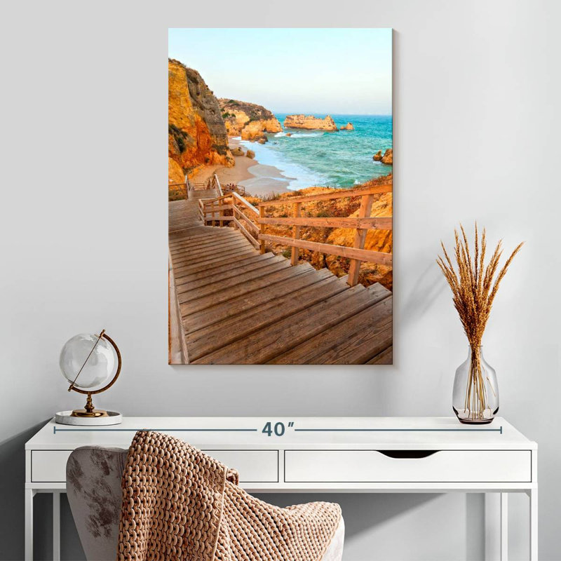 Lilie, Praia, Dona Ana, escalier de plage, H 30 po x l 20 po