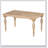 1 Piece Rectangular Dining Table without Chair