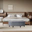 Velvet Upholstered Storage Bench-2044425046