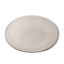 Table d'appoint d'extérieur en béton léger - Forme ovale minimaliste pour patio, gris, l 25,48 po x P 17,86 po H 20,13 po, sans assemblage Design contemporain convexe prêt à se transformer