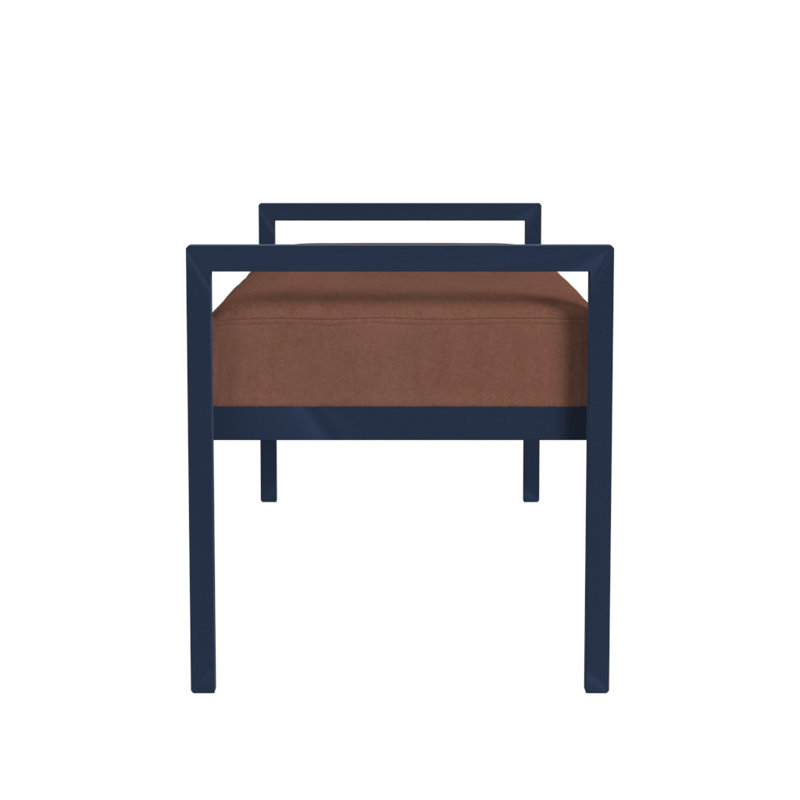 Loxe Teddy Upholstered Bench, Spice Velvet