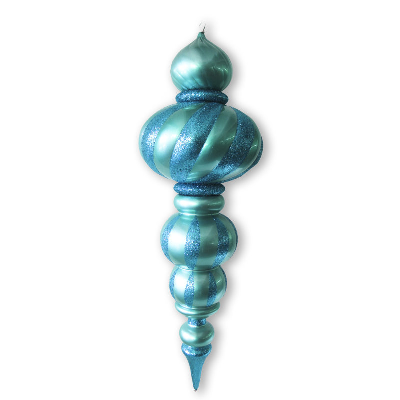 ornement Finial, Argent argent, H 36 po x l 12 po
