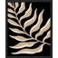 «Abstract Modern Black and Beige Botanical» sur papier-98267025-98267028