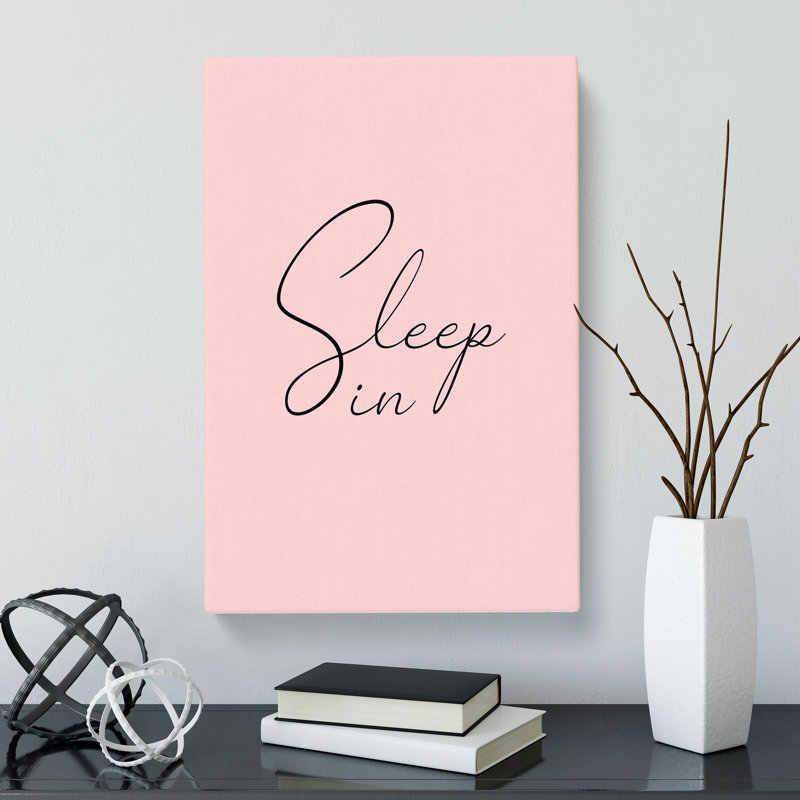 Sleep In - Wrapped Canvas, 50cm H x 35cm W x 3cm D