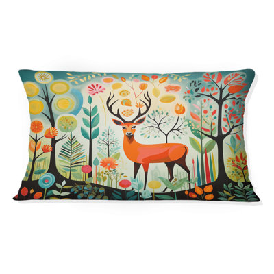 Coussin Green Mid Century Mod Nature I - Abstract Midcentury