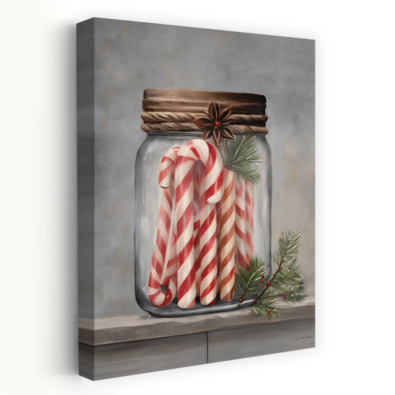 Candy Cane Stash, art contemporain, H 24 po x l 16 po