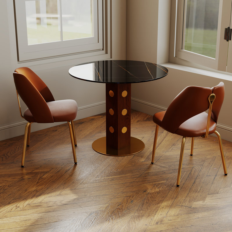 Chaise moderne en polyuréthane, Orange