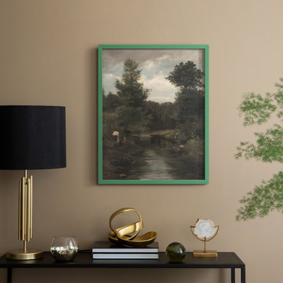 Vintage Landscape CXCVII Framed Print - Solid Wood