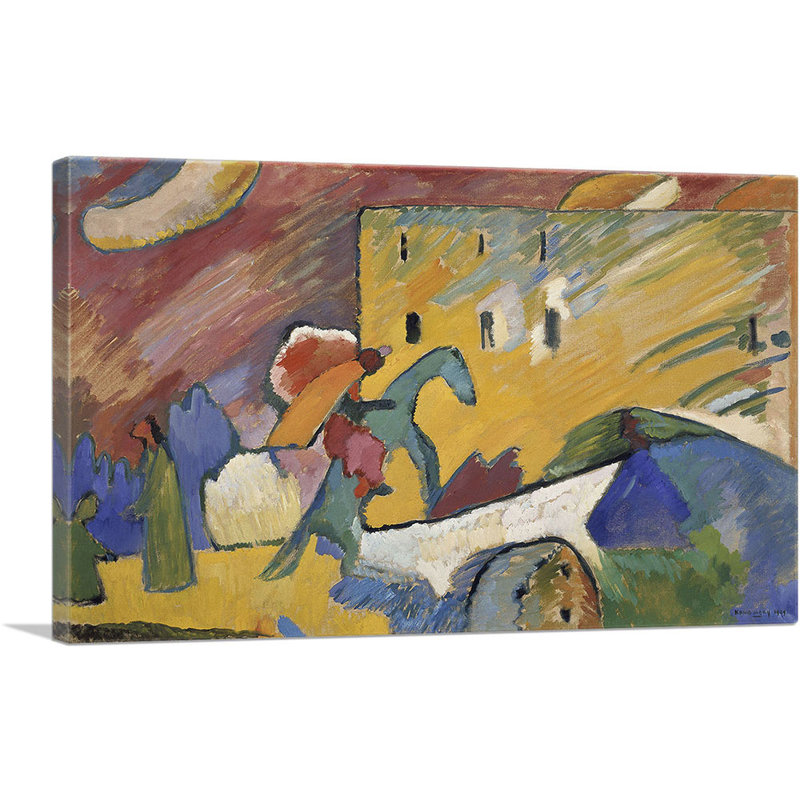 «Improvisation III 1909» par Wassily Kandinsky - impression sur toile tendue, H 18 po x l 26 po x P 1,5 po