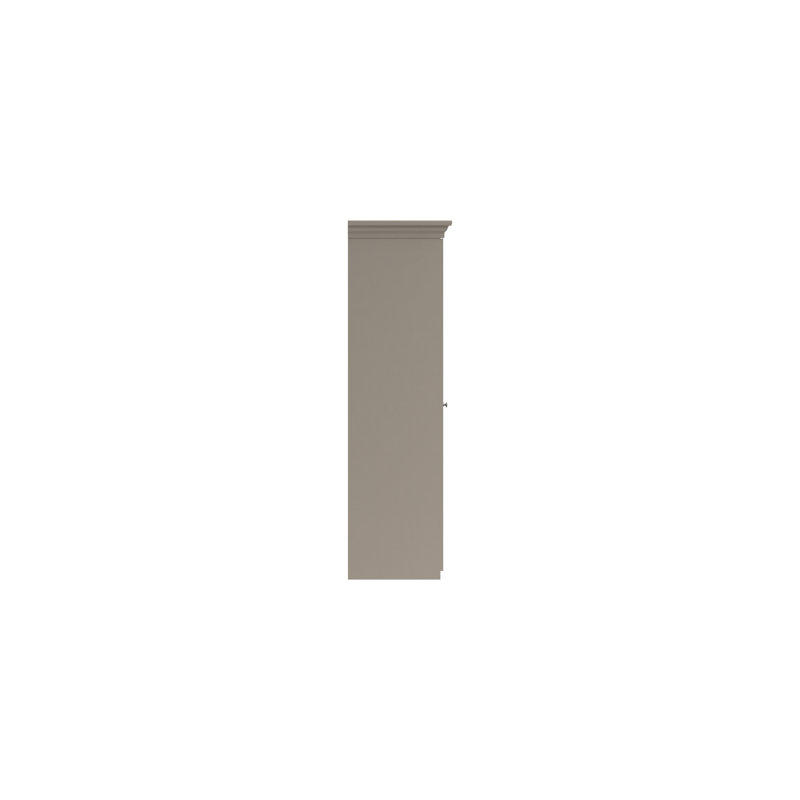 Adnan 4 Door Manufactured Wood Wardrobe, Fired Earth