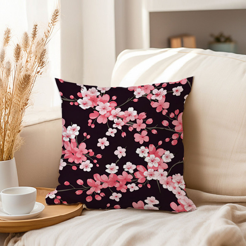 Floral Sakura Cherry Blossoms XIII Asian, 16"H x 16"W