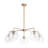 5 - Light Hammered Sputnik Sphere Modern Glass Bubble Chandelier