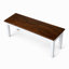 Ensemble de salle à manger rectangulaire de 59 pouces avec banc Halvorsen Traditional, 59 po, finition chêne foncé / bois d'hévéa massif
