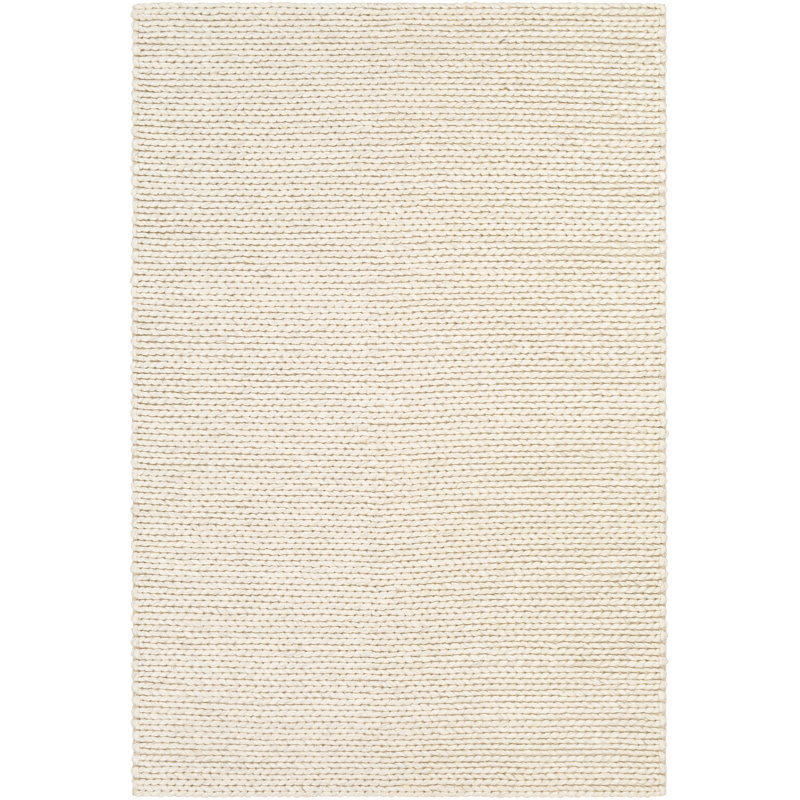 Tapis crème tissé à la main Ithaca, Rectangle 2 pi x 3 pi