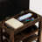 Allenhurst Nordic-Style Bench, Adjustable Height, Rubberwood, Concealed Storage For Keys Stool, Height-Adjustable, , Shoe Polish-121107832