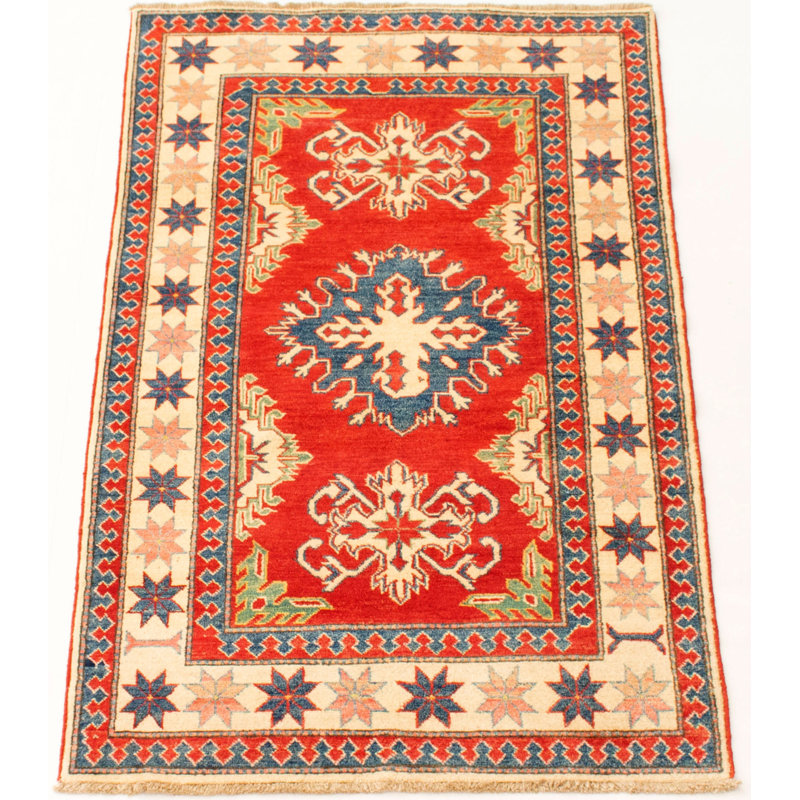 Francique One-of-a-Kind 3'7" X 6'6" New Age Wool Area Rug in Red