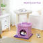 Arbre à chat, tour de chat en forme de cactus pour chats d'intérieur avec maisonnette confortable pour chat, poteaux à griffer en sisal naturel et pompon en peluche pour les petits-922978588