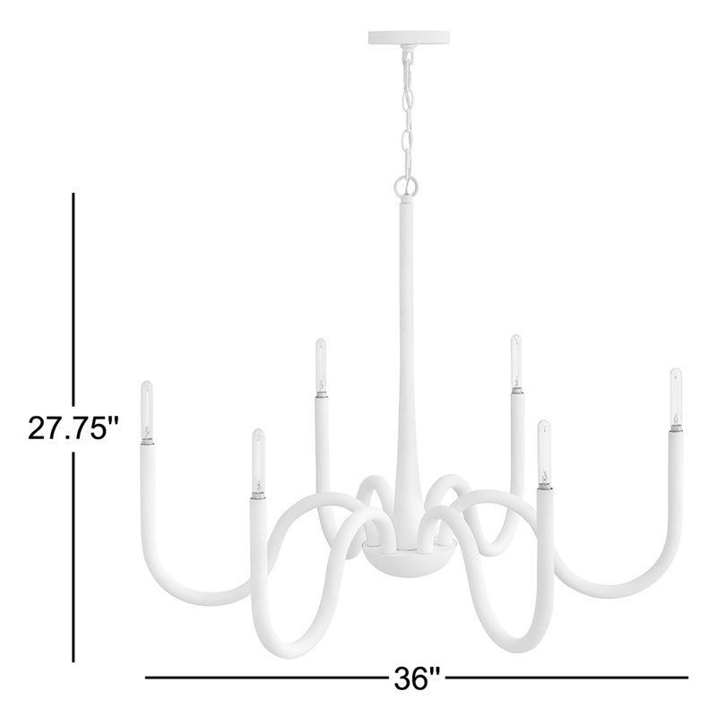 Tala 6 - Light Steel Dimmable Other Chandelier