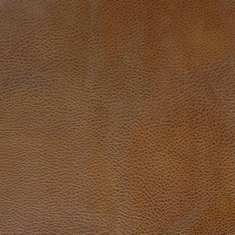 Xane Faux Leather Ottoman, Dark Brown Faux leather
