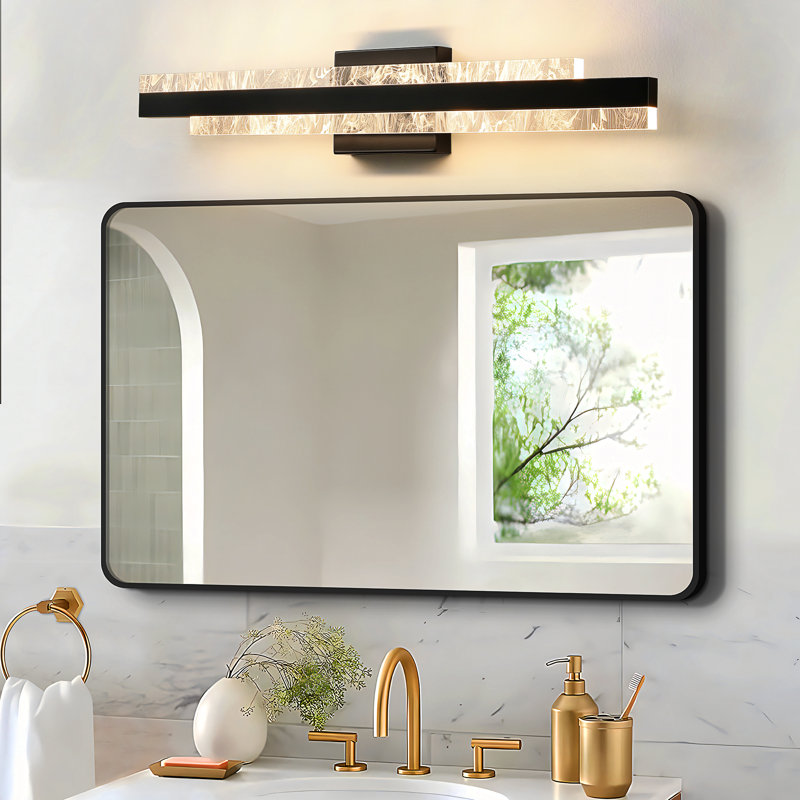 Cassanova 27" Dimmable LED Bath Bar, Matte Black