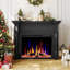 55" Electric Fireplace Tv Stand W/ Remote, Adjustable Flame & 1-8H Timer-284874517