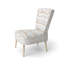 Chaise d'appoint abstraite - Chaise d'appoint brune neutre à vagues-968053730