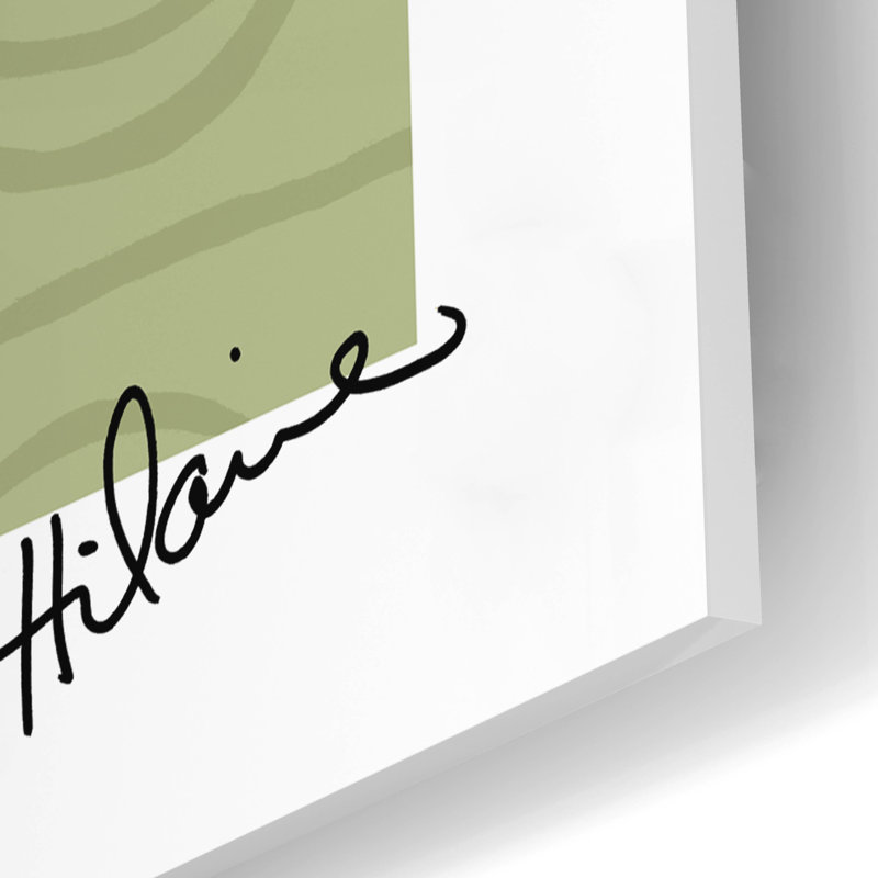«Abstract Floral On Green» par St. Hilaire Elizabeth, H 12 po x l 12 po x P 0,13 po