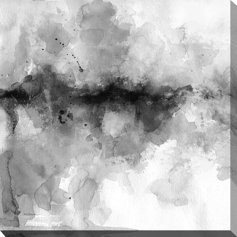 «Island Mist» par Carol Robinson - Peinture, L 18 po x H 18 po, Toile tendue