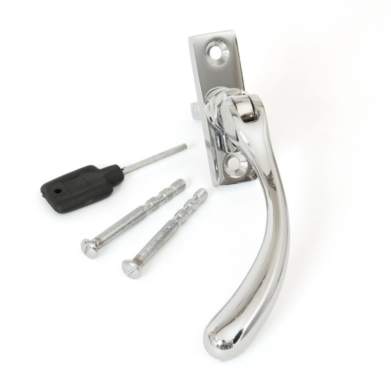 Slim Peardrop Espag Door Accessory, Polished Chrome