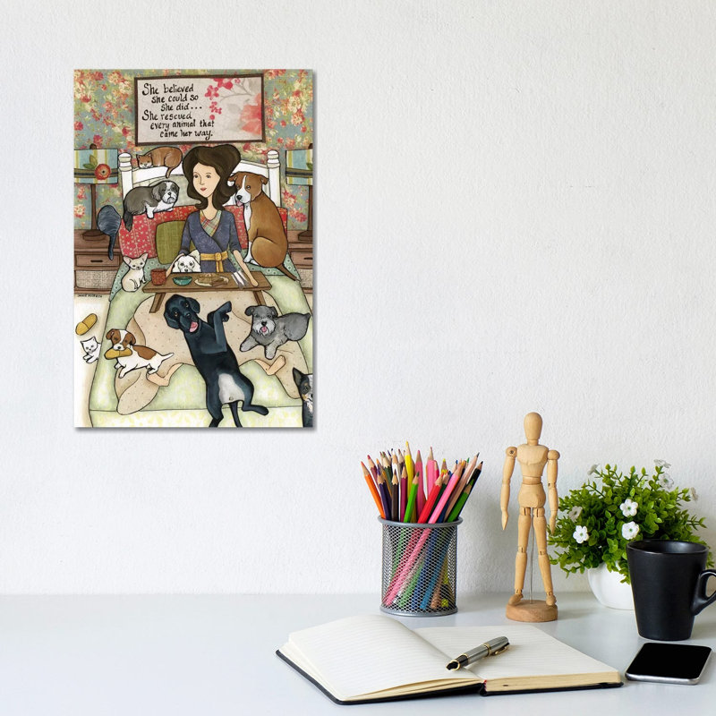 She Believed by Jamie Morath - Wrapped Canvas Print, 20.32 cm H x 30.48 cm W