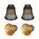 Ensemble de 4 globes de rechange pour ventilateur de plafond, ensemble de 4 abat-jour de globes de rechange à motif de chrysanthème avec ajusteur 1-5 / 8 ", hauteur 4,5" et diamètre 4-3 / 4 ", couvercle en métal pour lampe murale suspendue