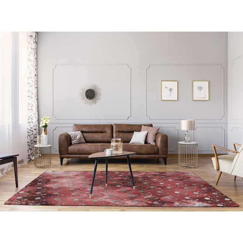Tapis rouge et vedettes de planètes monochromes, Rectangle 5 pi x 7 pi