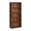 Bibliothèque étroite de 53 po de hauteur avec tablettes réglables, bibliothèque ouverte en bois autoportante pour petits espaces, rangement pour salon et bureau personnel