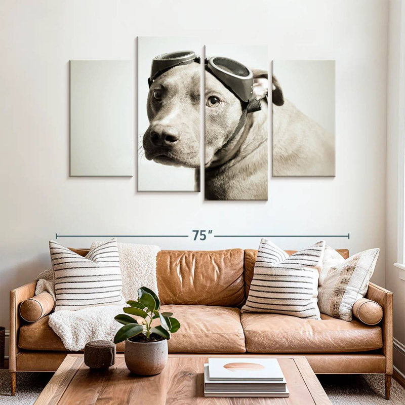 Brampt Aviator Pit Bull, 42" H x 68" W