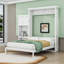 Grand lit escamotable avec persiennes et plusieurs tablettes de rangement-1403038535