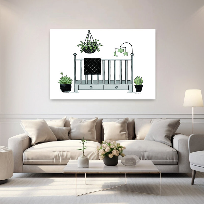 Baby's Crib Art, 40" H x 60" W