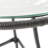 Sleek Grey Side Table With And Smooth Tempered Glass Contemporary