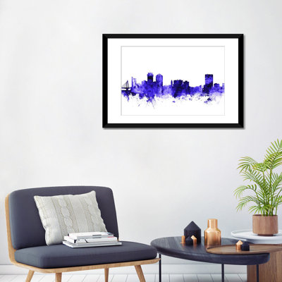 " Wichita, Kansas Skyline " by Michael Tompsett Graphic Art Print