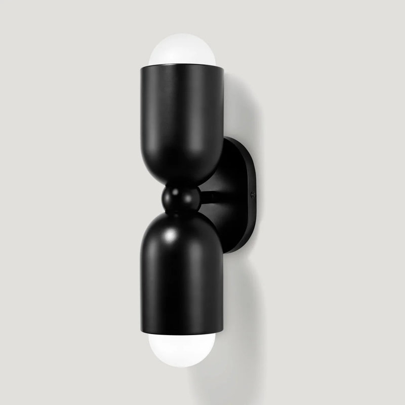 JENSEN Double Wall Sconce, Black