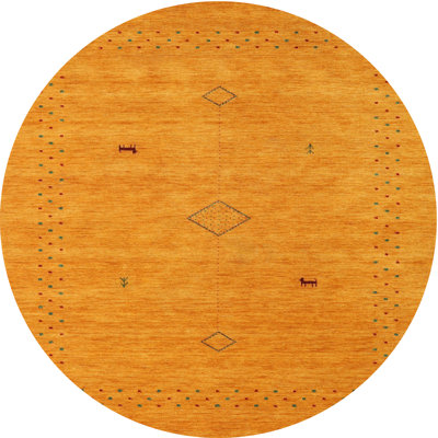 Tapis abstrait orange