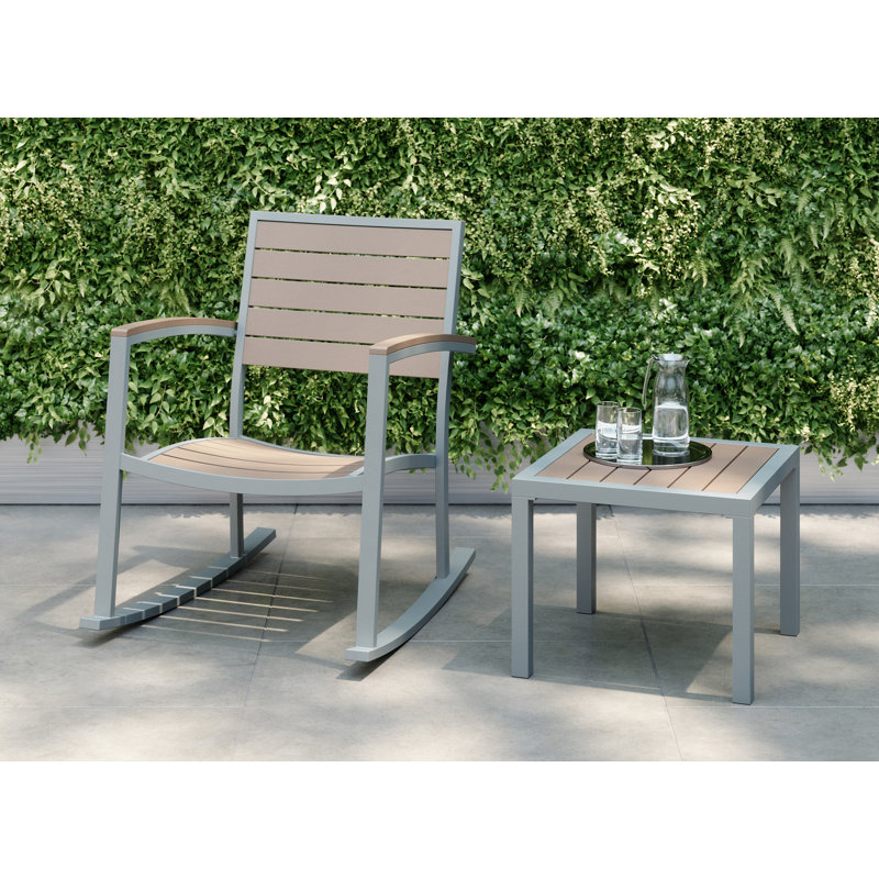 Chaise berçante Eveleen, Argent