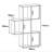 Modern Wall Shelf, 19.7 x 44.4 x 7.9 inches | 100% Melamine Coated Particle Board, Thickness: 0.7 inches | Numerous Shelves, Wall-Mountable Design | Perfect for Home Decor & Storage Solutions, Stylish and Functional-1968168858